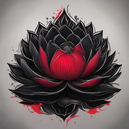 Black lotus, as alogo, add some red, and few details