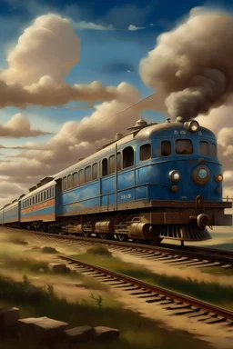 una imagen ,basándose en la cancion Tren Del Cielo Song by Soledad, que tenga la patria argentina