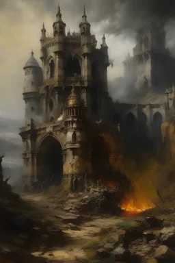 castelo infernal pintura olép