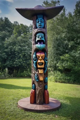 pillar of shame; Surreal totem art