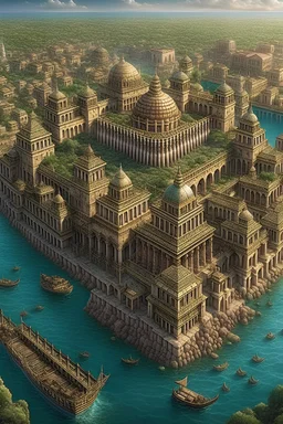 Mayani Empire extremly detailed city on water