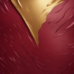 Hyper Realistic Maroon-Texture on Golden-brush-strokes-background