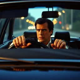 John Travolta Travolta da un'auto