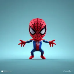 tiny cute {spiderman} toy, standing character, soft smooth lighting, soft pastel colors, skottie young, 3d blender render, polycount, modular constructivism, pop surrealism, physically based rendering, square image