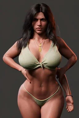 Ultra Realistic image, 25 years old brunette woman, Madrid, portrait, small stature, curvy body, yakuza body tattoo, vibrant color, highly detailed, art stations, concept art, smooth, unreal engine 5, god rays, ray tracing, RTX, lumen lighting, ultra detail, volumetric lighting.