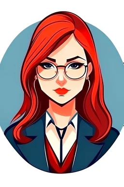 beautiful business women avatar with cleavage