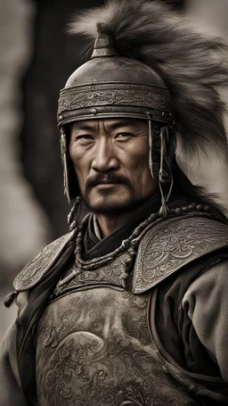 A male warrior of Genghis Khan's army.