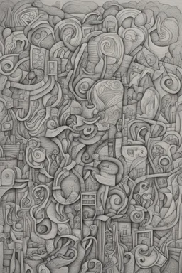 Abstract drawing about life