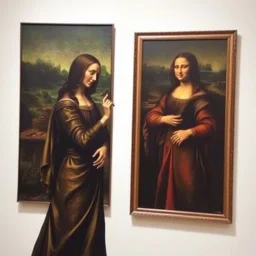 Monalisa tangoing whit Rembrandt