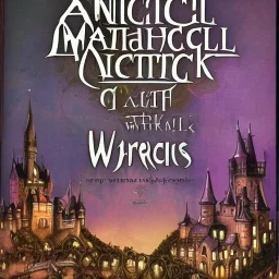 A magical gothic canal city of wizards, witches and warlocks with a castle Nick Harris style