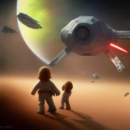 toddler star wars, photorealistic. ultra detailed