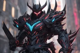 machine in 8k solo leveling shadow artstyle, Shredder model, venom them, full body, London, neon paint, intricate details, highly detailed, high details, detailed portrait, masterpiece,ultra detailed, ultra quality