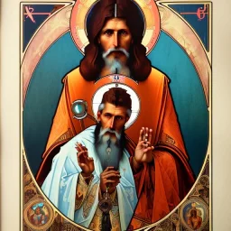 patron of photographers. holding a camera in hands. orthodox icon with saint photographer. Cyrillic inscriptions. hyperdetailed, Alphonse Mucha, Zdzisław Beksiński, poster, illustration, ink, oil on canvas, 18th century atlas