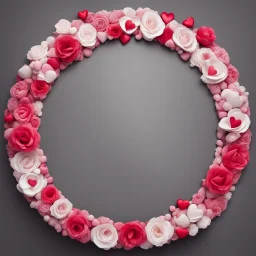 Frame round Valentine's Day