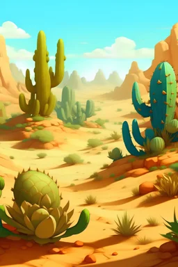 stylized interesting not real desert plant varations different shapes ghibli WORLD OF WARCRAFT