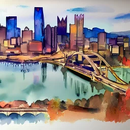 Pittsburgh watercolor