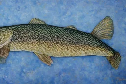 Northern pike painting