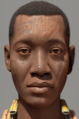 african portrait, ancient egypt, zulu, scaffolding, high detail