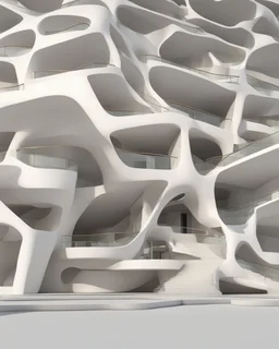 Casa geométrica en proporción aurea, estilo Zaha Hadid, calidad ultra, hiper realista, hiperdetallada, 3D 8K