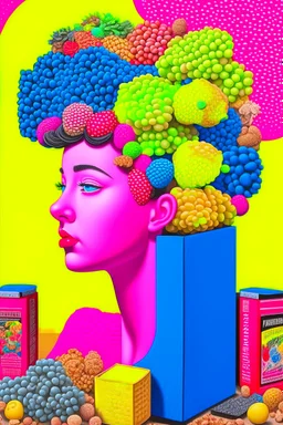 Philosophy is the talk on a cereal box; pop surrealism; optical art; digital art; post-internet art; Marina Apollonio