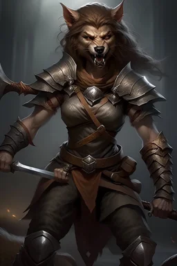 Werewolf woman warrior