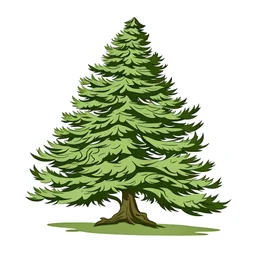 Syberian Cedar vector simple