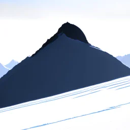 a snowy mountain that looks like a sihlouette of a lying woman