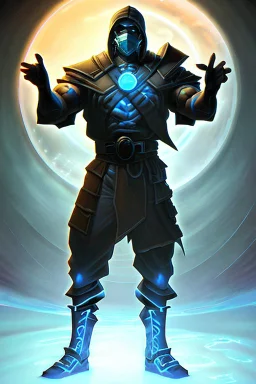 cryopunk art of subzero, mortal kombat, by Ilya Kuvshinov and tyler edlin
