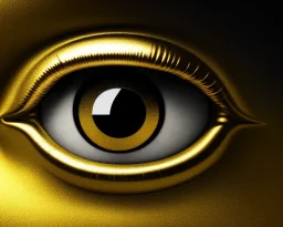 Black eyes with a golden center,Minimalism, High edge detail, full image, Close to golden color,Close focus, Metallic black color, ultra graphics,RTX, TXXA, SSAO, High quality,hyperrealistic, HDR,4k