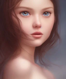 super high level detail of beautiful girl portrait, Pixar style, artstation, Painting by J. Scott Campbell, stanley artgerm lau, Tom Bagshaw, sideways glance, 8k, 3d, high detail eyes, digital painting, HDR, highly focused, illustration, fantasy art, sharp focus, trending on artstation, smooth, from pixar, au naturel, hyper detailed, digital art, trending in artstation, cinematic lighting, studio quality, smooth render, unreal engine 5, octane rendered