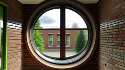 Square windows in round walls