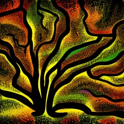 abstract land tree