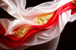 A beautiful and amazing yet simple background with white, gold, red and silver colors.