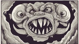 وحش مشوش مخيف