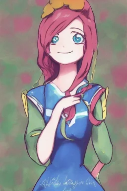 Portrait lady, full body shot, full-color medium shot FairyAcademia