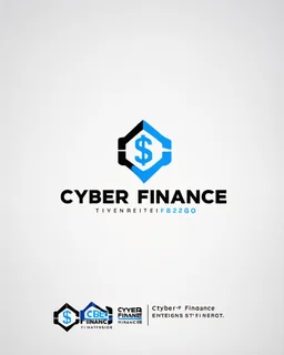 Cyber Finance logo Simple, easy and beautiful logo