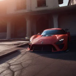 photo of a ultra realistic modified sport car,new wraps, cutaways,freshest,relaxing, night street,eye-catching visuals, rims, sunny, springs, cinematic lighting, studio lighting, 4k, hyper realistic, focused, landscape, extreme details, unreal engine 5, cinematic, masterpiece