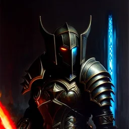 portrait 'Dark Templar-Starcraft' ancient metal armor ,painting by gaston bussiere, greg rutkowski, yoji shinkawa, yoshitaka amano, tsutomu nihei, donato giancola, tim hildebrandt, oil on canvas, cinematic composition, extreme detail,fit full head inside picture,16k