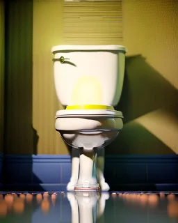 Toilet scene, donald trump sitting with his pants down and defecating, realistic image, Tarantino style, concept art, smooth, unreal engine 5, god lights, ray tracing, RTX, lumen lighting, ultra detail, volumetric lighting, 3d.