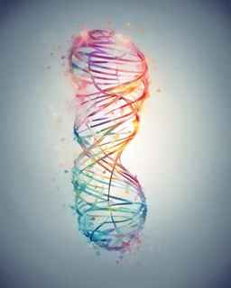 hair DNA vector illustration