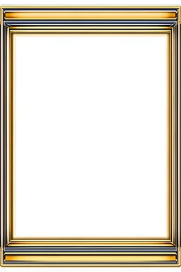 rectangular gold delicate art deco picture frame