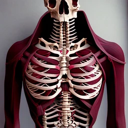 burgundy chest bones