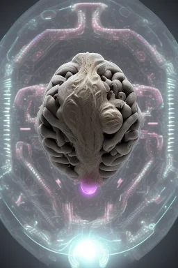 sheep brain cyborg, in the matrix style