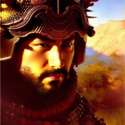 portrait of 'Briareos - Appleseed Alpha',ancient japanese armor, painting by gaston bussiere, greg rutkowski, yoji shinkawa, yoshitaka amano, tsutomu nihei, donato giancola, tim hildebrandt, evan lee,oil on canvas, cinematic composition, extreme detail,fit full head inside picture,16k