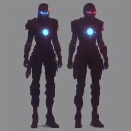 Technologicale Advanced Combat Armor with helmet, style star killer