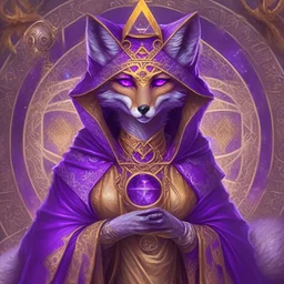 Anncaria, Goddess of the Arcane, History, Invention and Knowledge. She is called the All Seeing Eye and she is depicted as a cunning fox in purple and gold robes