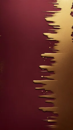 Hyper Realistic Grainy Grungy Metallic-Brush-Strokes-Patterned-Golden Texture on Maroon Background