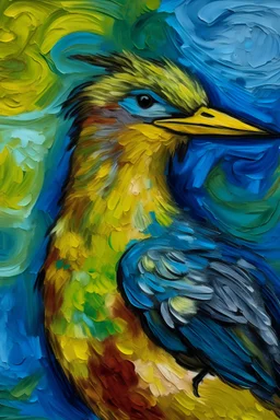 Portrait of a bird by Van Gogh