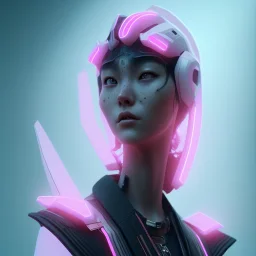 Portrait, Front avatar image, rabbit mask, cyberpunk Asian woman, black pink color, highly detailed, concept art, smooth, unreal engine 5, god rays, ray tracing, RTX, lumen lighting, ultra detail, volumetric lighting, 3d, finely drawn, high definition, high resolution.