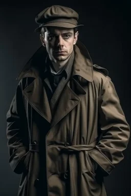 creepy guy in trench coat